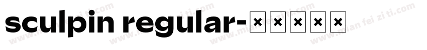 sculpin regular字体转换